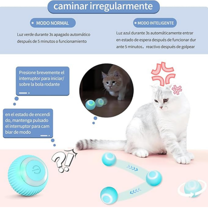 Pelota interactiva para gatos