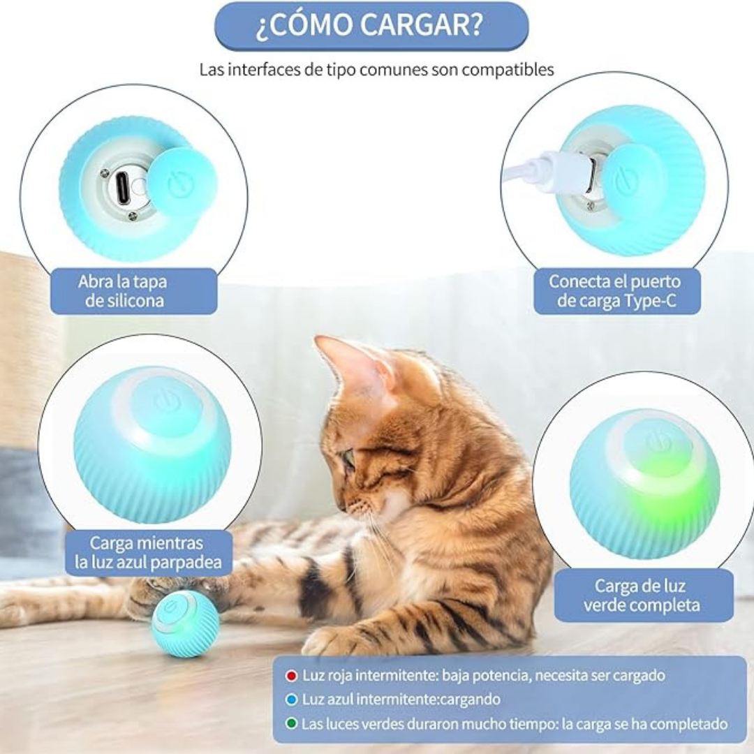 Pelota interactiva para gatos